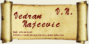 Vedran Najčević vizit kartica